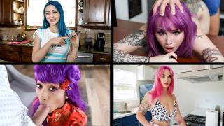 Jewelz Blu, Avery Black, Val Steele, Siri Dahl - Neon Girls Compilation