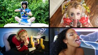 Alexa Nova, Bella Rose, Nova Cane, Lily Lane - Halloween Sluts Compilation